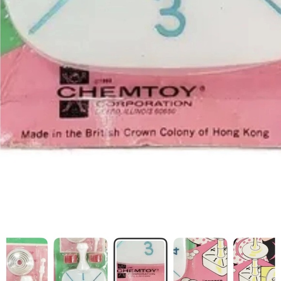 Vtg ChemToy Spinner Top Chance Game Sealed Unopened 60s Dime Store Birthday Gift - Picture 8 of 10